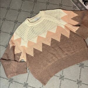 Harper & Lex Cream Knit Sweater